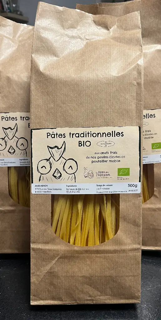 Tagliatelles aux œufs de nos poules